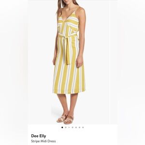 Dee Elly Striped Midi Dress